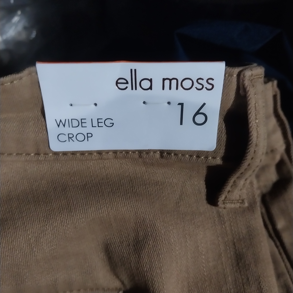 Ella Moss Wide-Leg Crop Pants - Picture 4 of 4